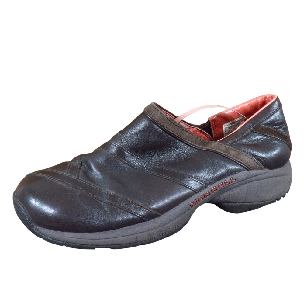Merrell Primo Patch Women Shoe Size 9.5 Casual Walking Slip On Bug Brown Leather